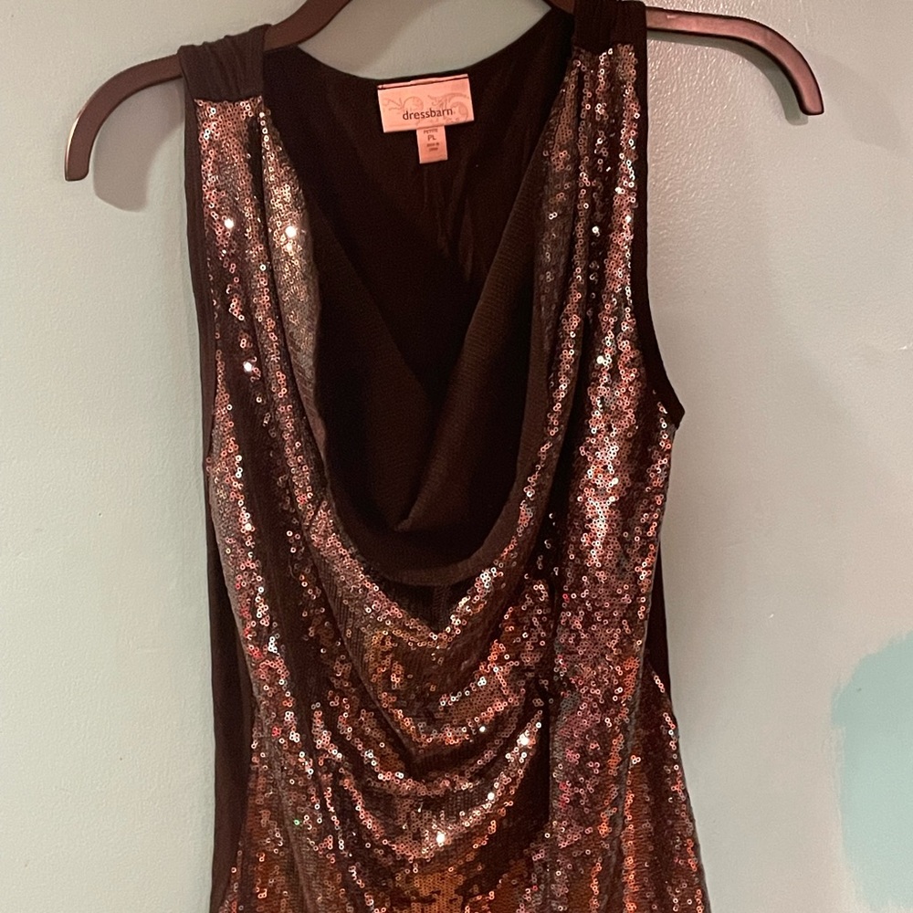 Dress barn glitter tank top